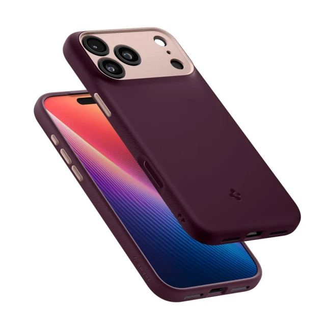 Чехол Spigen Nano Pop для iPhone 17 Pro Max Burgundy Bean with MagSafe (ACS10261)