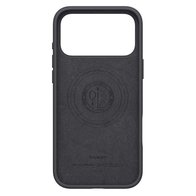 Чохол Spigen Silicone Fit для iPhone 17 Pro Max Black with MagSafe (ACS10270)