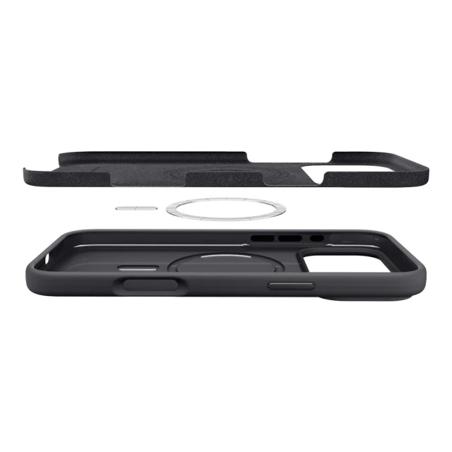 Чохол Spigen Silicone Fit для iPhone 17 Pro Max Black with MagSafe (ACS10270)