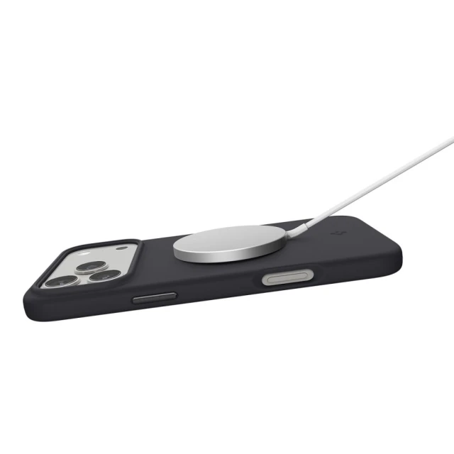 Чохол Spigen Silicone Fit для iPhone 17 Pro Max Black with MagSafe (ACS10270)