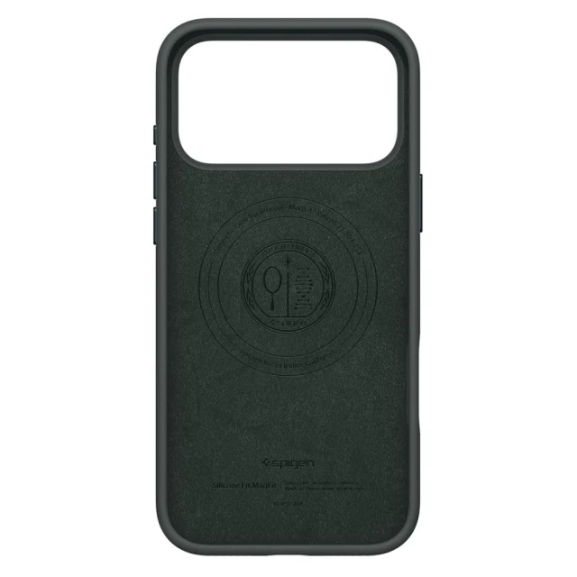 Чехол Spigen Silicone Fit для iPhone 17 Pro Max Green with MagSafe (ACS10271)
