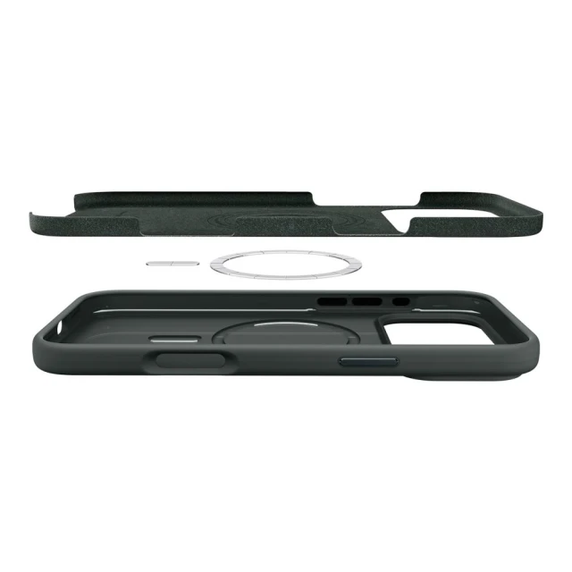 Чехол Spigen Silicone Fit для iPhone 17 Pro Max Green with MagSafe (ACS10271)