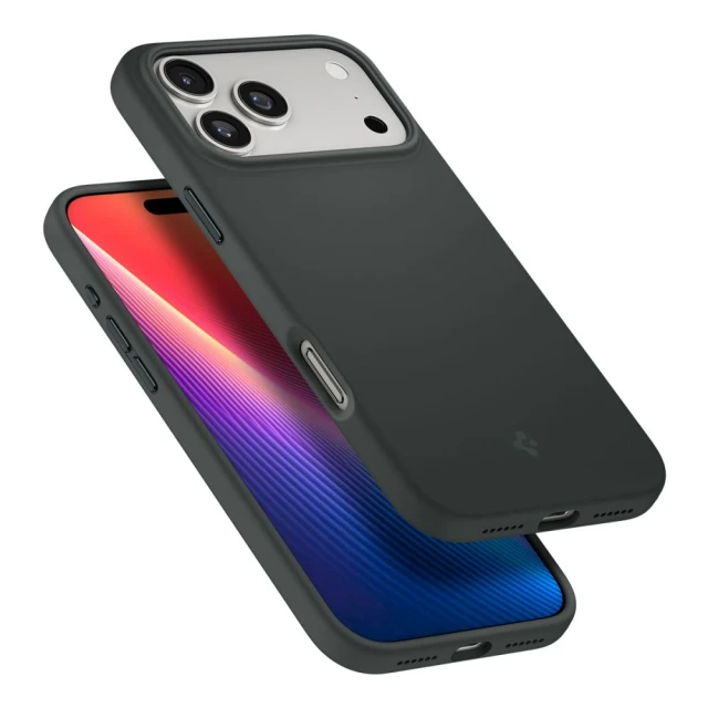 Чехол Spigen Silicone Fit для iPhone 17 Pro Max Green with MagSafe (ACS10271)