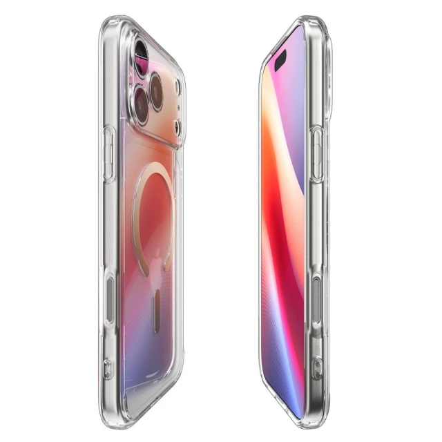 Чохол Spigen Ultra Hybrid для iPhone 17 Pro Max Gold Transparent with MagSafe (ACS10284)