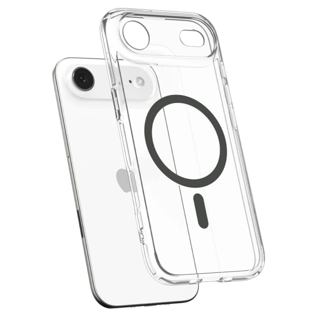 Чохол Spigen Ultra Hybrid для iPhone 17 Air Grey Transparent with MagSafe (ACS10314)