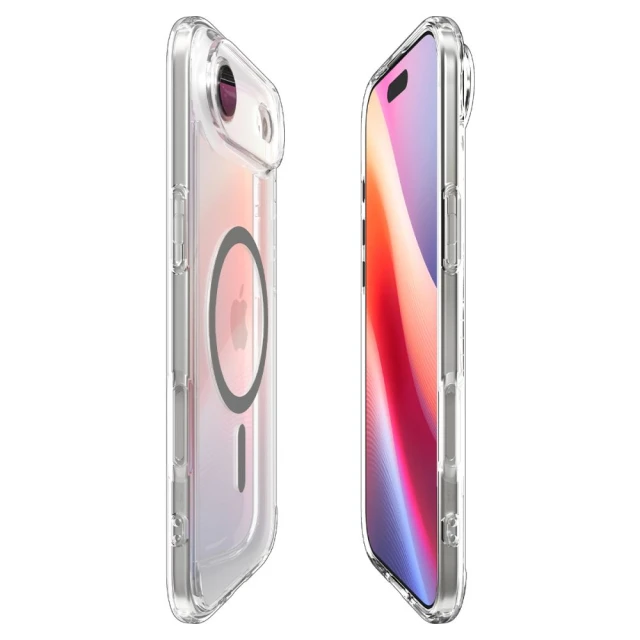 Чохол Spigen Ultra Hybrid для iPhone 17 Air Grey Transparent with MagSafe (ACS10314)