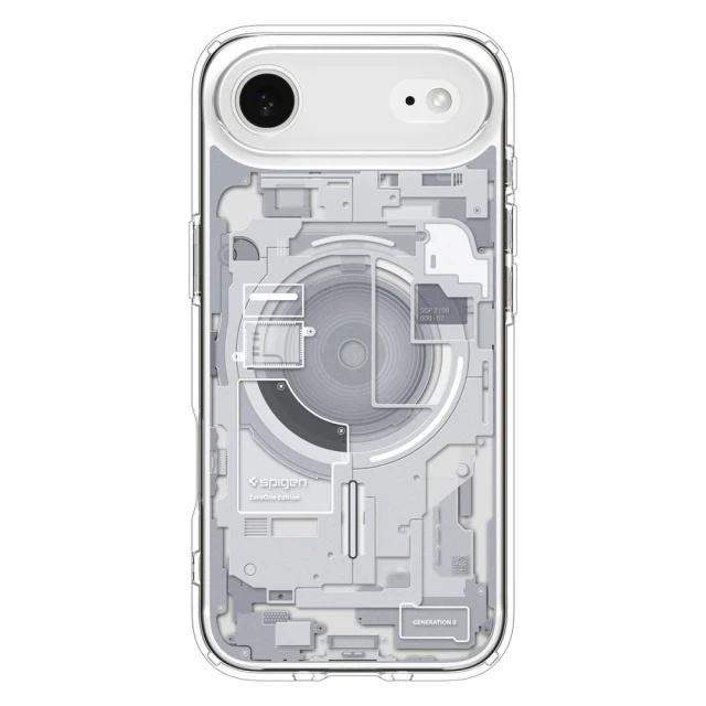 Чохол Spigen Ultra Hybrid для iPhone 17 Air Zero One White with MagSafe (ACS10318)
