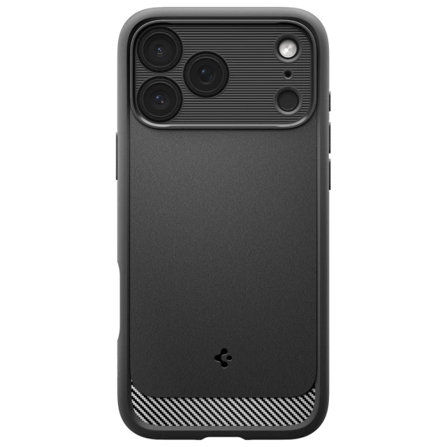 Чохол Spigen Rugged Armor для iPhone 17 Pro Matte Black with MagSafe (ACS10329)