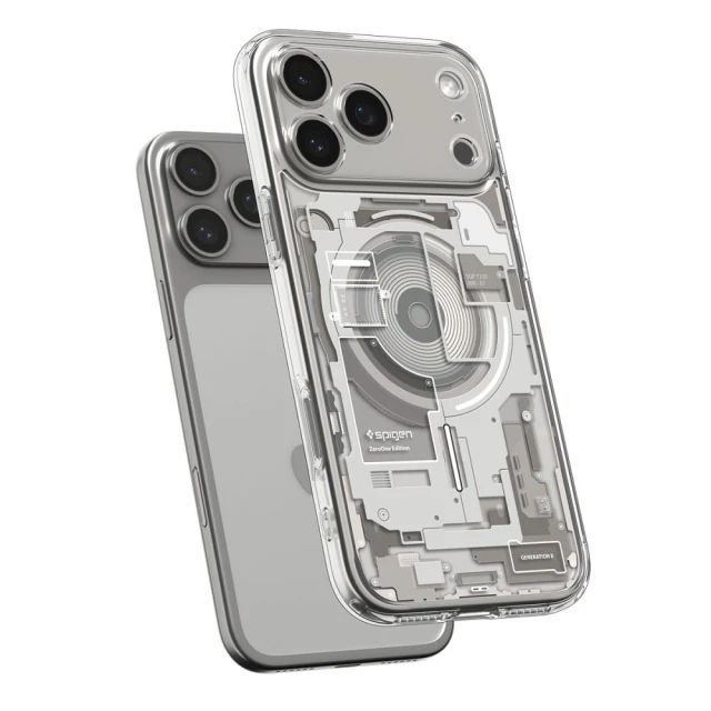 Чохол Spigen Ultra Hybrid для iPhone 17 Pro Zero One Titanium with MagSafe (ACS10352)