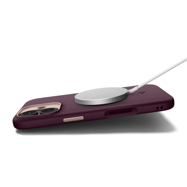 Чохол Spigen Nano Pop для iPhone 17 Burgundy Bean with MagSafe (ACS10365)
