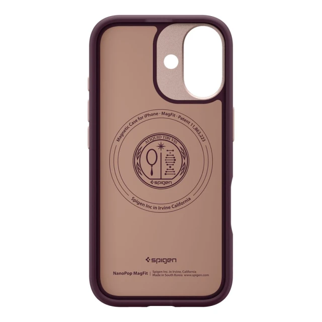 Чохол Spigen Nano Pop для iPhone 17 Burgundy Bean with MagSafe (ACS10365)
