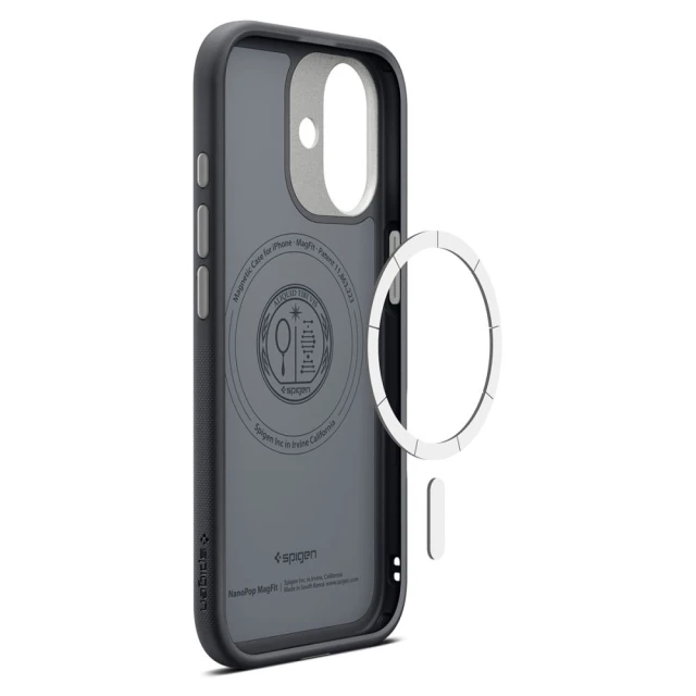 Чохол Spigen Nano Pop для iPhone 17 Black with MagSafe (ACS10366)