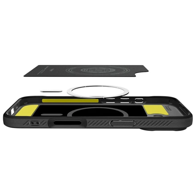 Чохол Spigen Rugged Armor для iPhone 17 Matte Black with MagSafe (ACS10367)