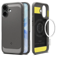 Чохол Spigen Rugged Armor для iPhone 17 Gray with MagSafe (ACS10368)