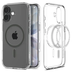 Чохол Spigen Ultra Hybrid для iPhone 17 Grey Transparent with MagSafe (ACS10381)