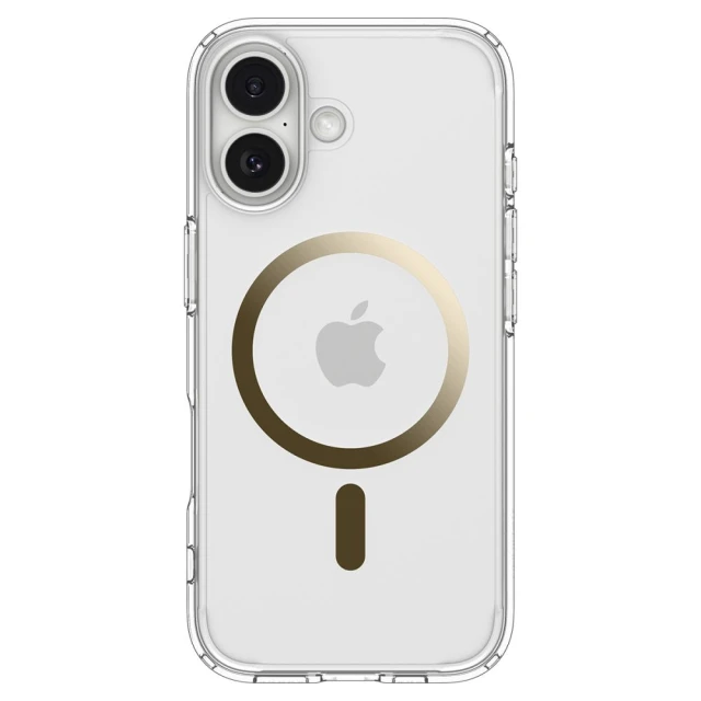 Чохол Spigen Ultra Hybrid для iPhone 17 Gold Transparent with MagSafe (ACS10382)