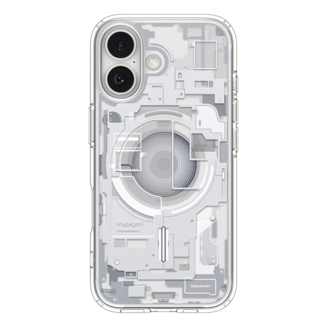 Чохол Spigen Ultra Hybrid для iPhone 17 Zero One White with MagSafe (ACS10385)