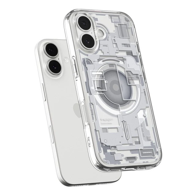 Чохол Spigen Ultra Hybrid для iPhone 17 Zero One White with MagSafe (ACS10385)