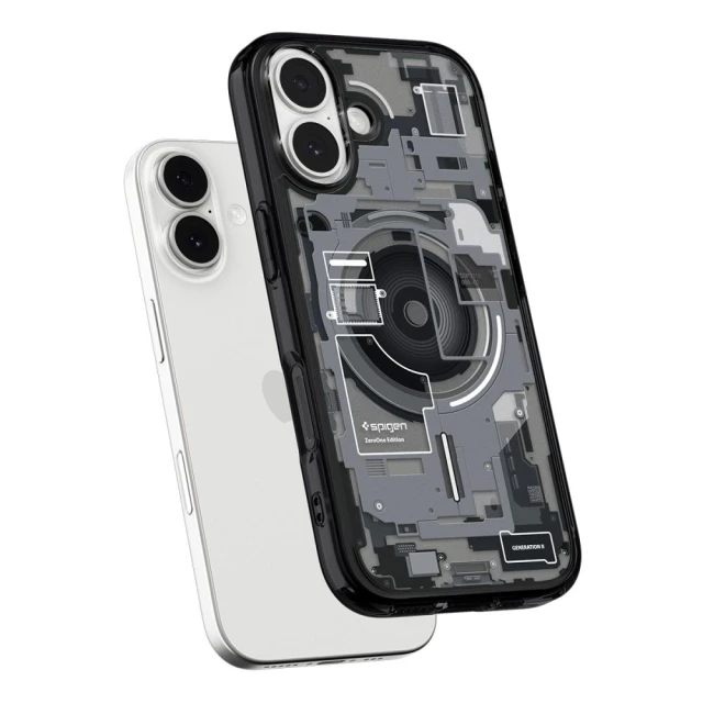 Чохол Spigen Ultra Hybrid для iPhone 17 Zero One Black with MagSafe (ACS10387)