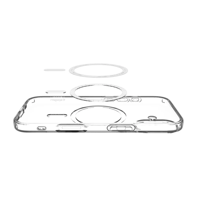 Чехол Spigen Liquid Crystal для iPhone 17 White Transparent with MagSafe (ACS10397)