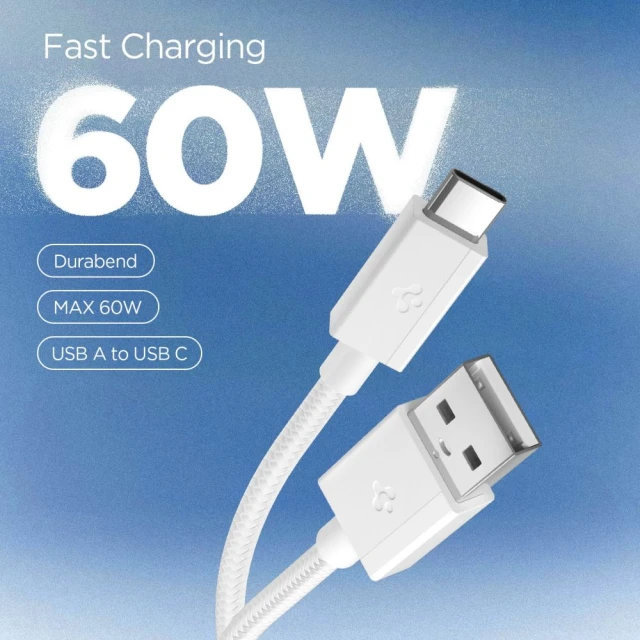 Кабель Spigen Essential Type-C 60W 150cm White (ACA10413)