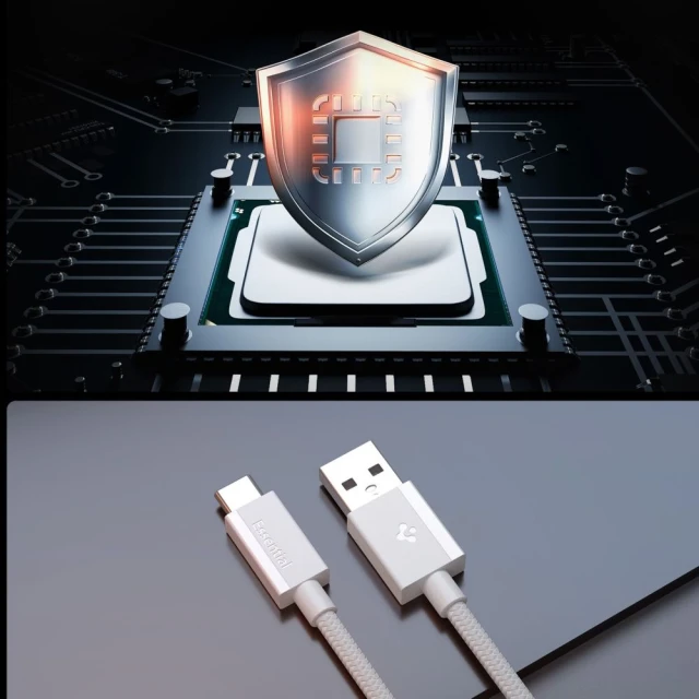 Кабель Spigen Essential Type-C 60W 150cm White (ACA10413)