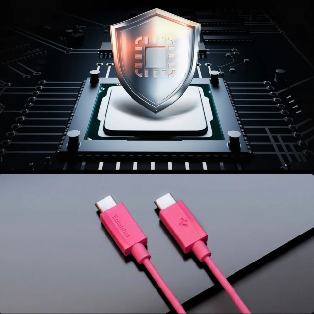 Кабель Spigen Essential Type-C 60W 100cm Pink (ACA10414)