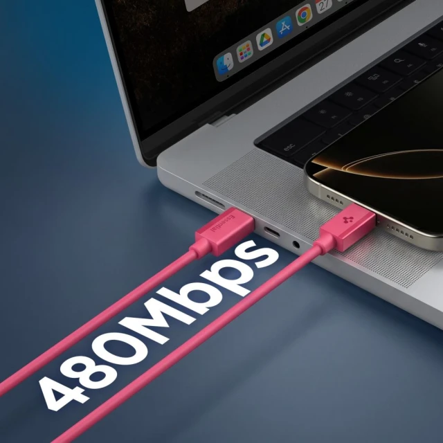 Кабель Spigen Essential Type-C 60W 100cm Pink (ACA10414)