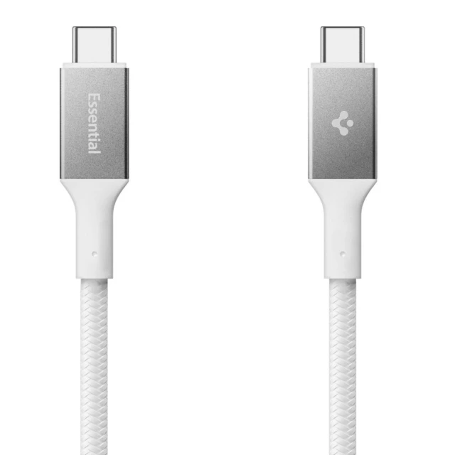 Кабель Spigen EB10015CC Essential Type-C Cable 100W 150cm White (ACA10420)