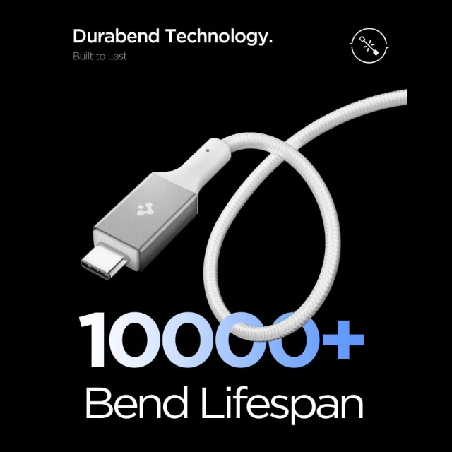 Кабель Spigen EB10015CC Essential Type-C Cable 100W 150cm White (ACA10420)