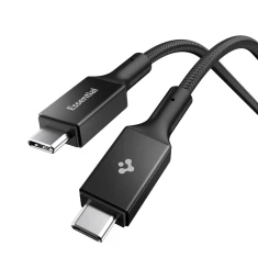 Кабель Spigen EB10015CC Essential Type-C Cable 100W 150cm Black (ACA10421)