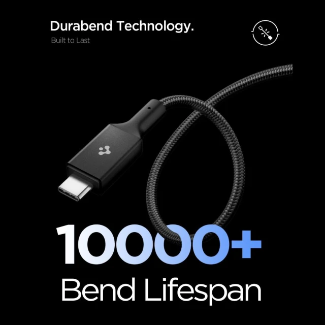 Кабель Spigen EB24015CC Essential Type-C Cable 240W 150cm Black (ACA10423)