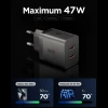 Мережевий зарядний пристрій Spigen EE472EU-GAN Essential 2-Port 47W Gunmetal (ACH10450)