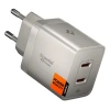 Мережевий зарядний пристрій Spigen EE472EU-GAN Essential 2-Port 47W Natural Titanium (ACH10451)