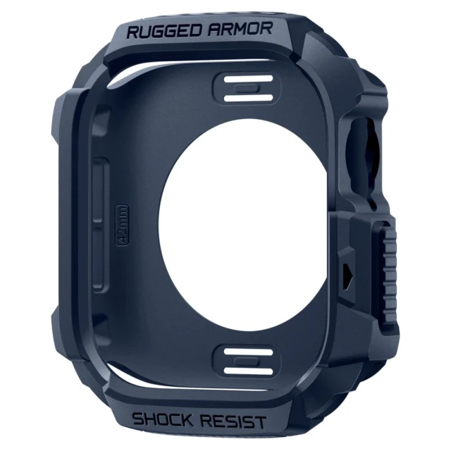 Чохол-ремінець Spigen Rugged Armor V2 для Apple Watch 11 | 10 42 mm Navy Blue (ACS10492)