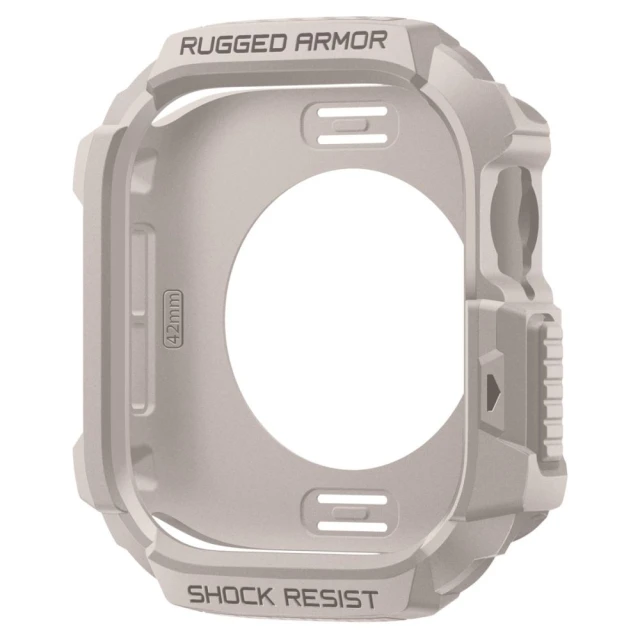 Чохол-ремінець Spigen Rugged Armor V2 для Apple Watch 11 | 10 42 mm Dune Beige (ACS10493)
