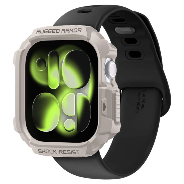Чохол-ремінець Spigen Rugged Armor V2 для Apple Watch 11 | 10 42 mm Dune Beige (ACS10493)