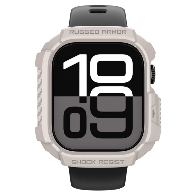 Чохол-ремінець Spigen Rugged Armor V2 для Apple Watch 11 | 10 42 mm Dune Beige (ACS10493)