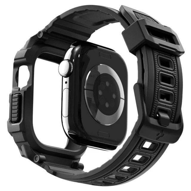 Чохол-ремінець Spigen Rugged Armor Pro V2 для Apple Watch 11 | 10 42 mm Matte Black (ACS10494)