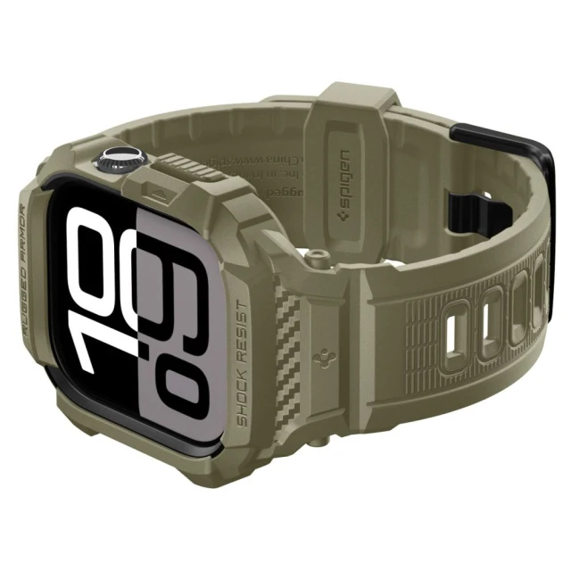Чехол-ремешок Spigen Rugged Armor Pro V2 для Apple Watch 11 | 10 46 mm Vintage Khaki (ACS10507)