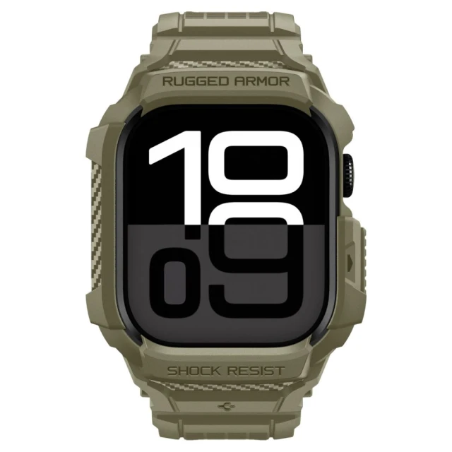 Чехол-ремешок Spigen Rugged Armor Pro V2 для Apple Watch 11 | 10 46 mm Vintage Khaki (ACS10507)