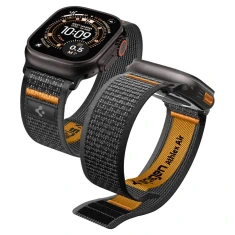 Ремешок Spigen Athlex Air 2 для Apple Watch Ultra 3/2/1 49 mm | Series 11/10 46 mm | Series 9/8/7/6/5/4/SE 45 mm | 44 mm Active Black/Orange (AMP10607