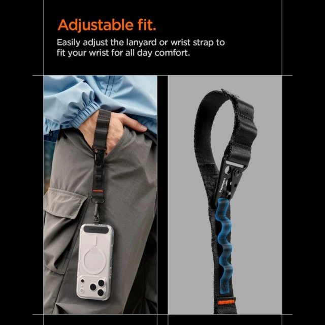 Ремінець Spigen DA30M Universal Lanyard Strap Crossbody Black (AFA10616)