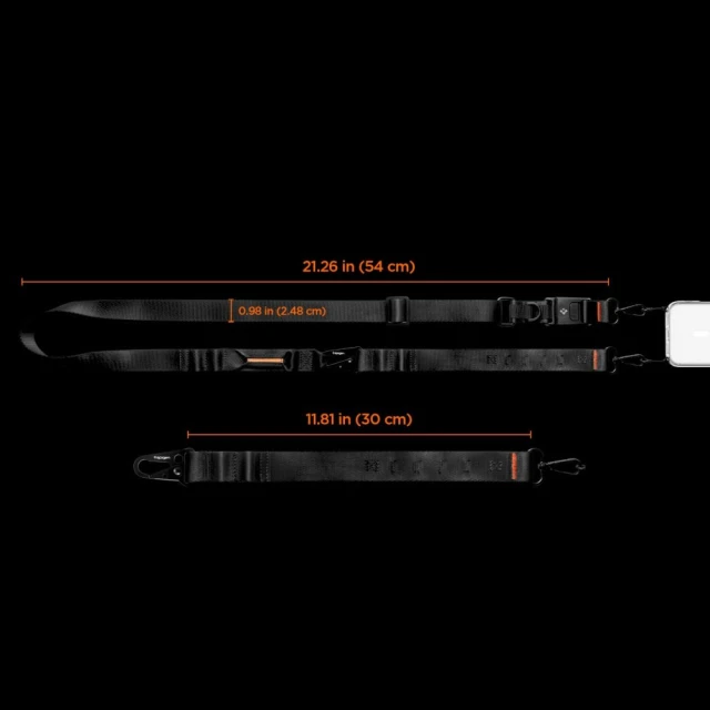 Ремінець Spigen DA30M Universal Lanyard Strap Crossbody Black (AFA10616)