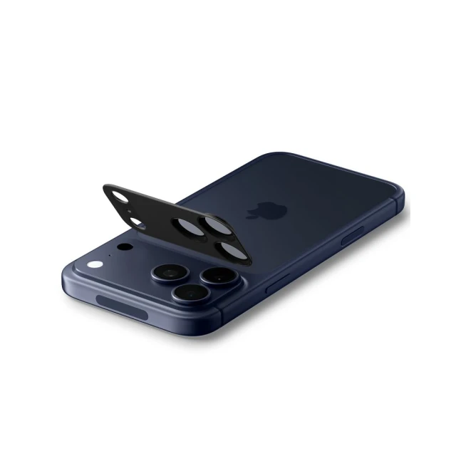Захисне скло Spigen для камери iPhone 17 Pro Optik Pro XL Glas.TR EZ Fit Camera Protector Black (AGL10644)
