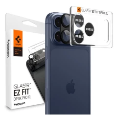 Захисне скло Spigen для камери iPhone 17 Pro Optik Pro XL Glas.TR EZ Fit Camera Protector Black (AGL10644)