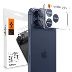 Захисне скло Spigen для камери iPhone 17 Pro Optik Pro XL Glas.TR EZ Fit Camera Protector Blue (AGL10646)