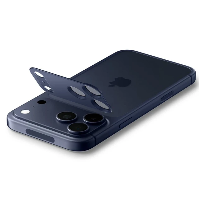 Защитное стекло Spigen для камеры iPhone 17 Pro Optik Pro XL Glas.TR EZ Fit Camera Protector Blue (AGL10646)