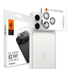 Захисне скло Spigen для камери iPhone 17 Pro Optik Pro XL Glas.TR EZ Fit Camera Protector Silver (AGL10647)