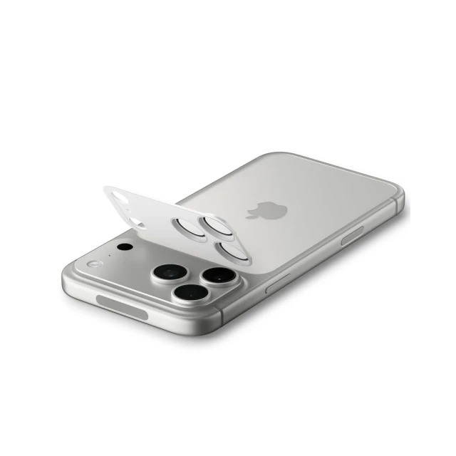 Захисне скло Spigen для камери iPhone 17 Pro Optik Pro XL Glas.TR EZ Fit Camera Protector Silver (AGL10647)